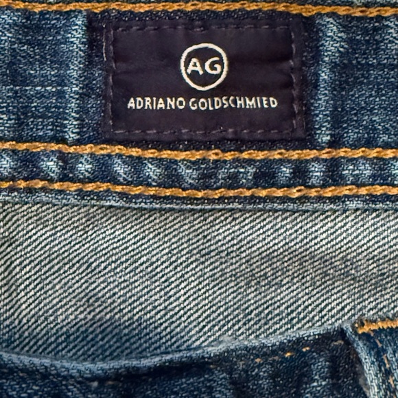 AG Adriano Goldschmied Men's Medium Blue Straight Leg Jeans Tag Size 36x34 - Picture 2 of 16